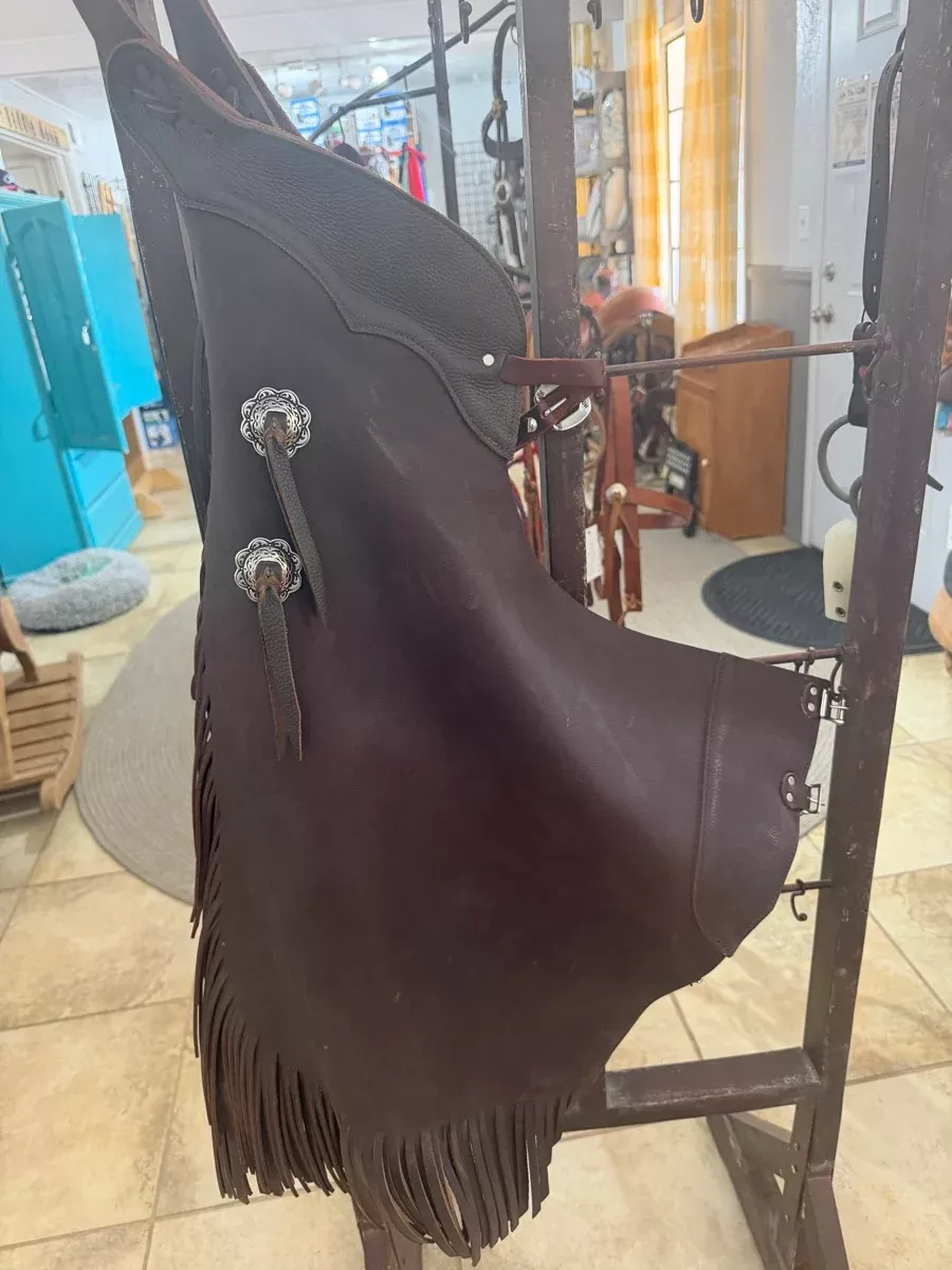 Western Leather Fringe Chinks CH1126