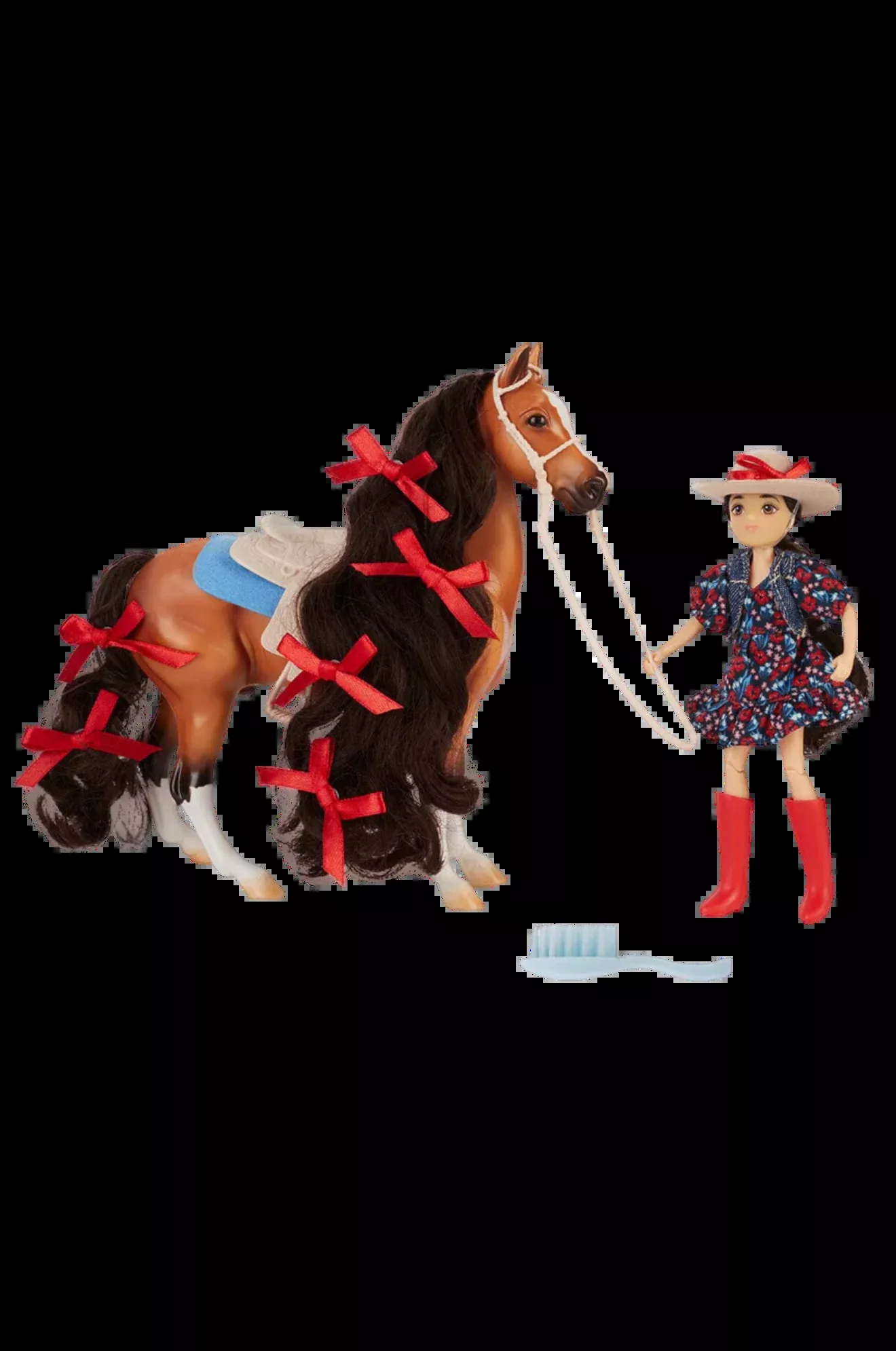 Western Rider and Brushable Horse Set