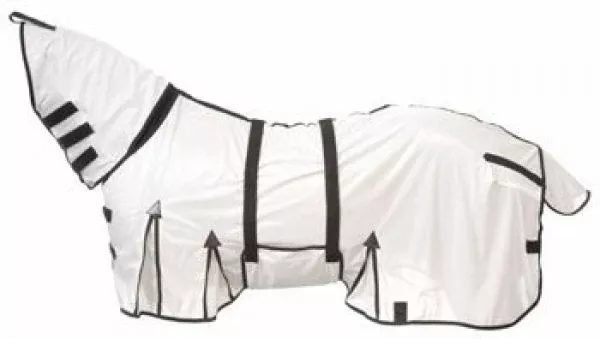 WHITE LIGHTWEIGHT MESH FLY SHEET WITH NECK COVER