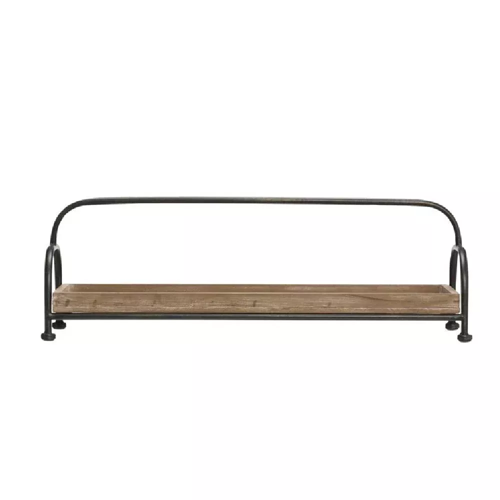 Wood Tray Metal Stand