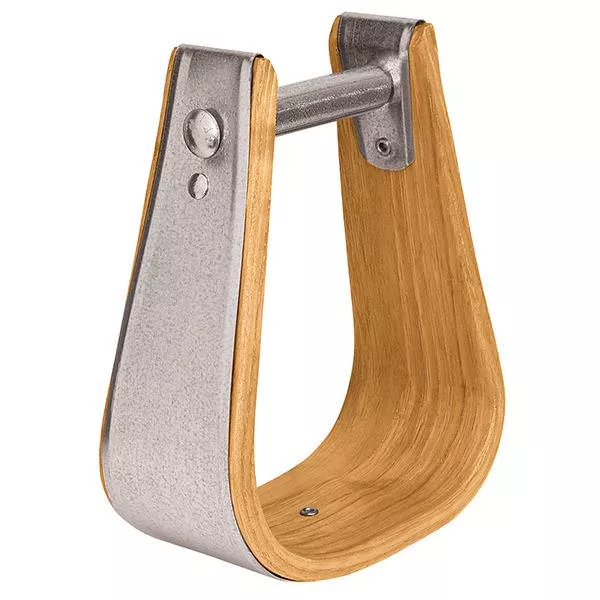 Wooden Stirrups, Deep Roper, 2-1/2" Tread