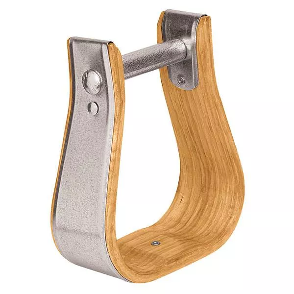 Wooden Stirrups, Visalia, 4" Tread
