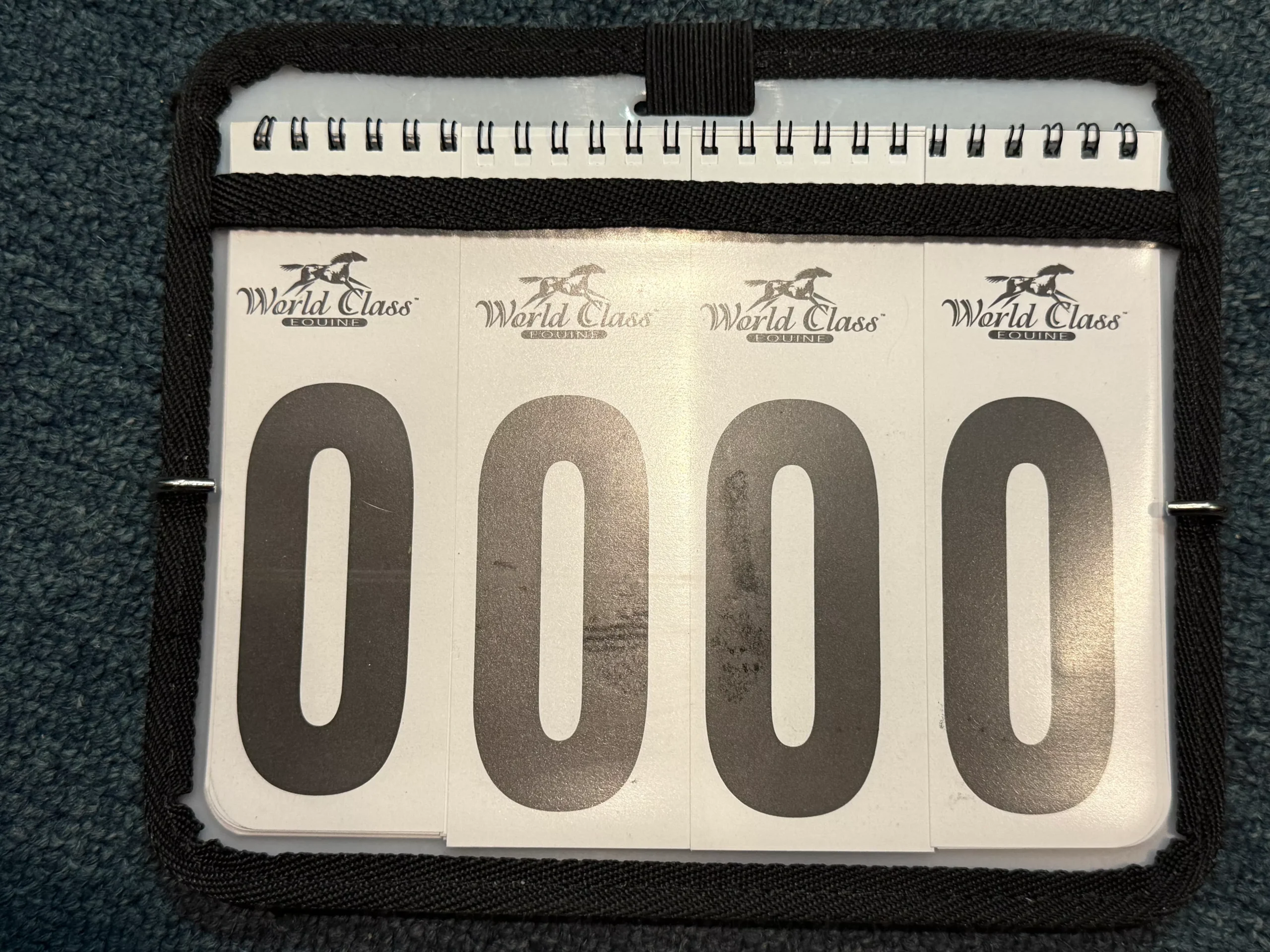 World Class Numbers for saddle pad
