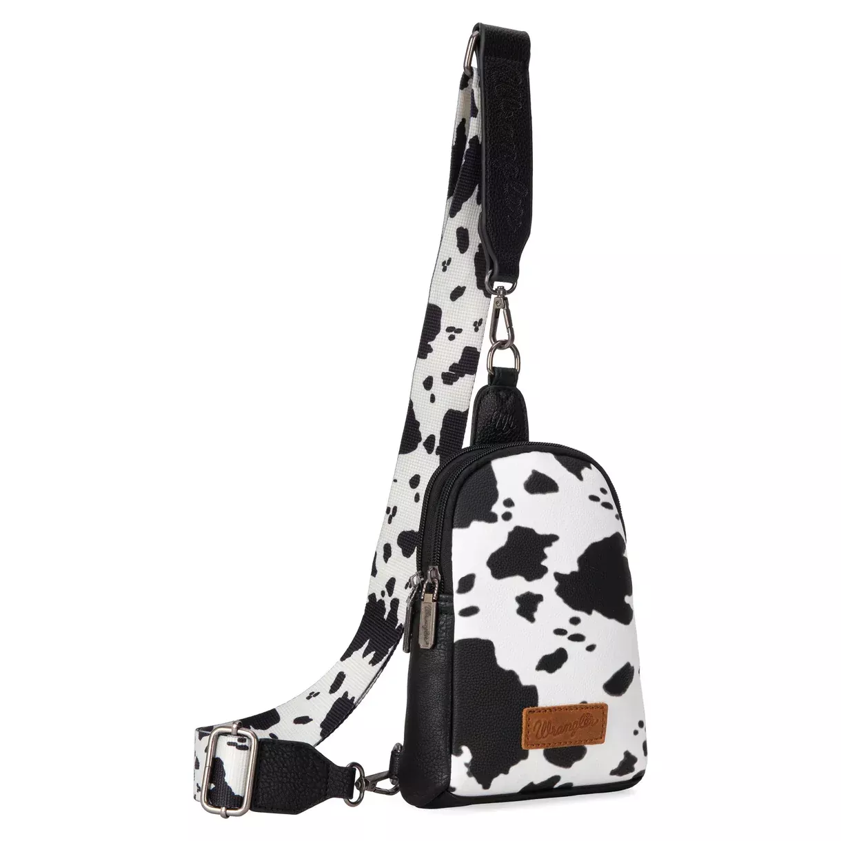 Wrangler Black Cow Sling Bag