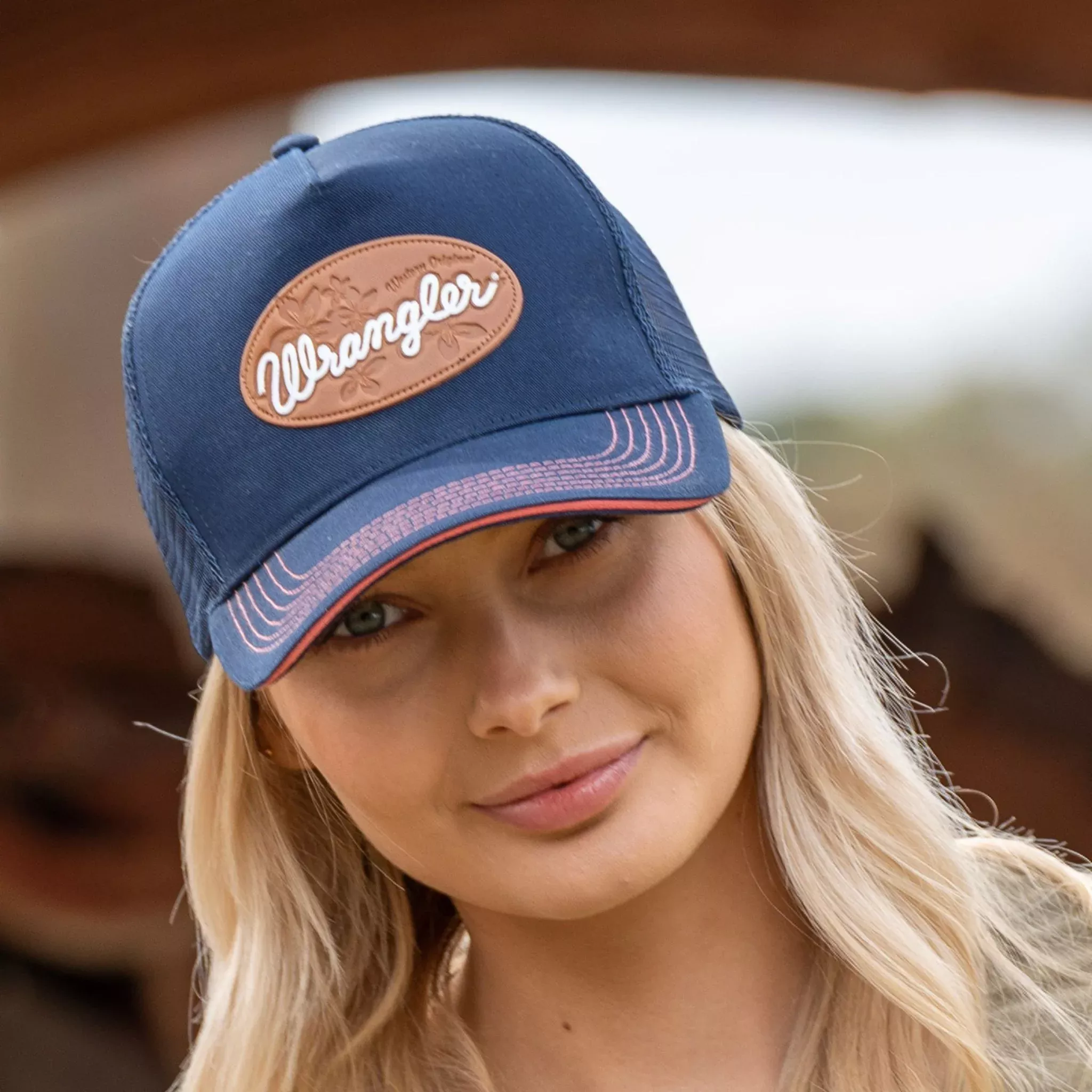 Wrangler Cher High Profile Ponytail Trucker Cap