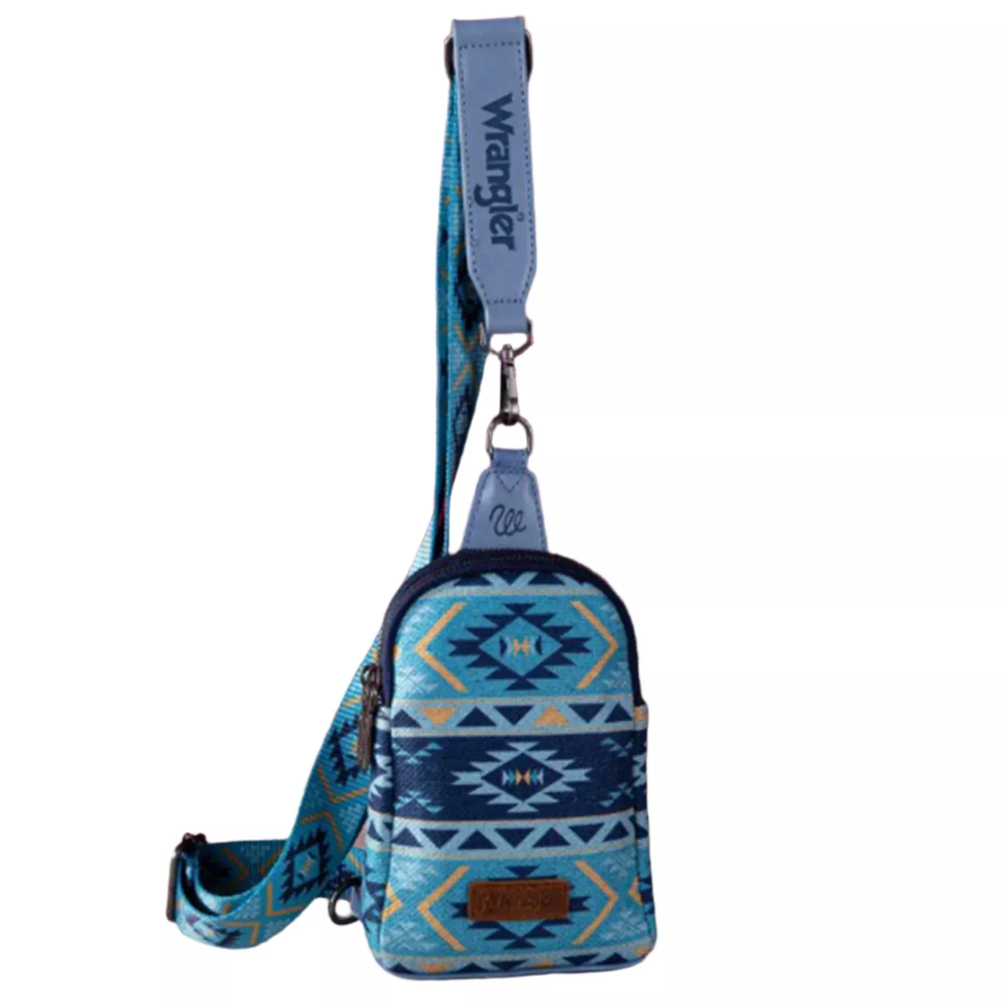 Wrangler Navy Aztec Sling Bag
