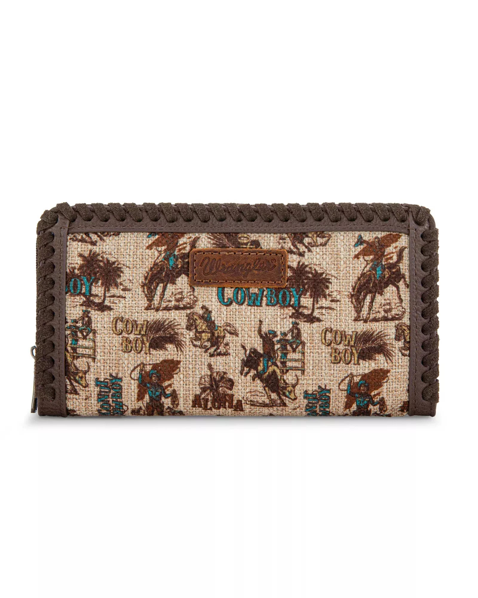 Wrangler Vintage Retro Cowboy Cool Print Wallet