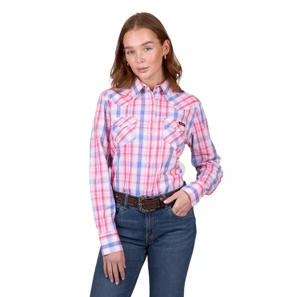 Wrangler Womens Shirt | Astrid | Pink Check