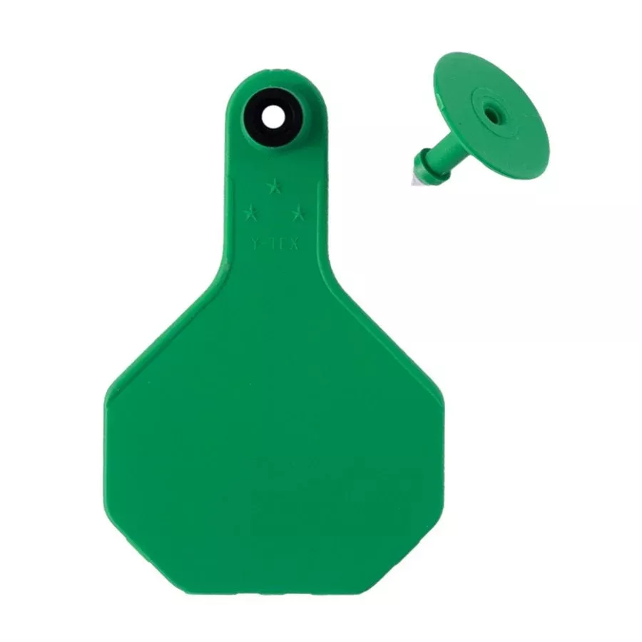 Y-Tex 3-Star Blank Combo Tag, Medium, Green, 25 count