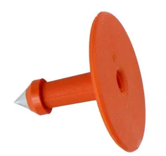 Y-Tex Male Blank Button, Orange, 25 count