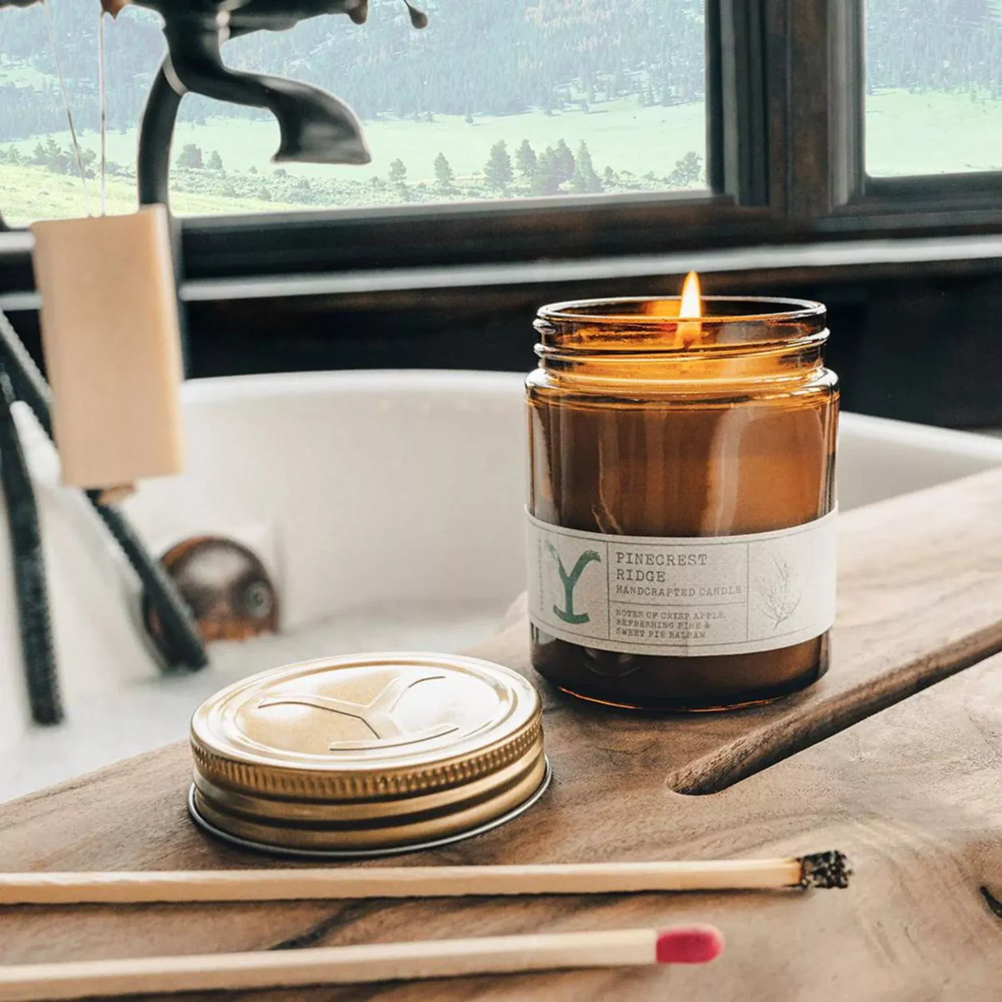 Yellowstone Pinecrest Ridge Wax Candle