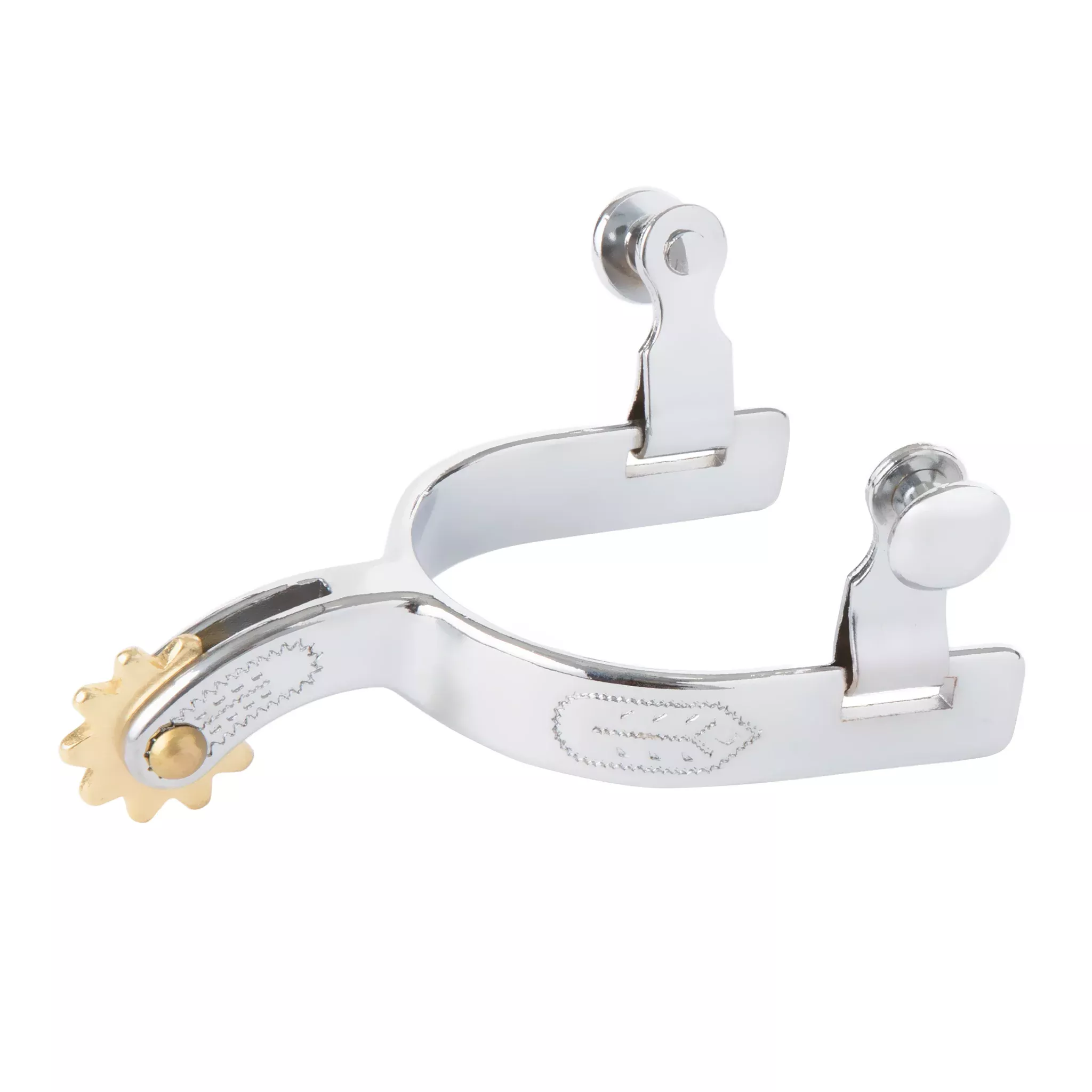Youth Spurs with Engraved Band