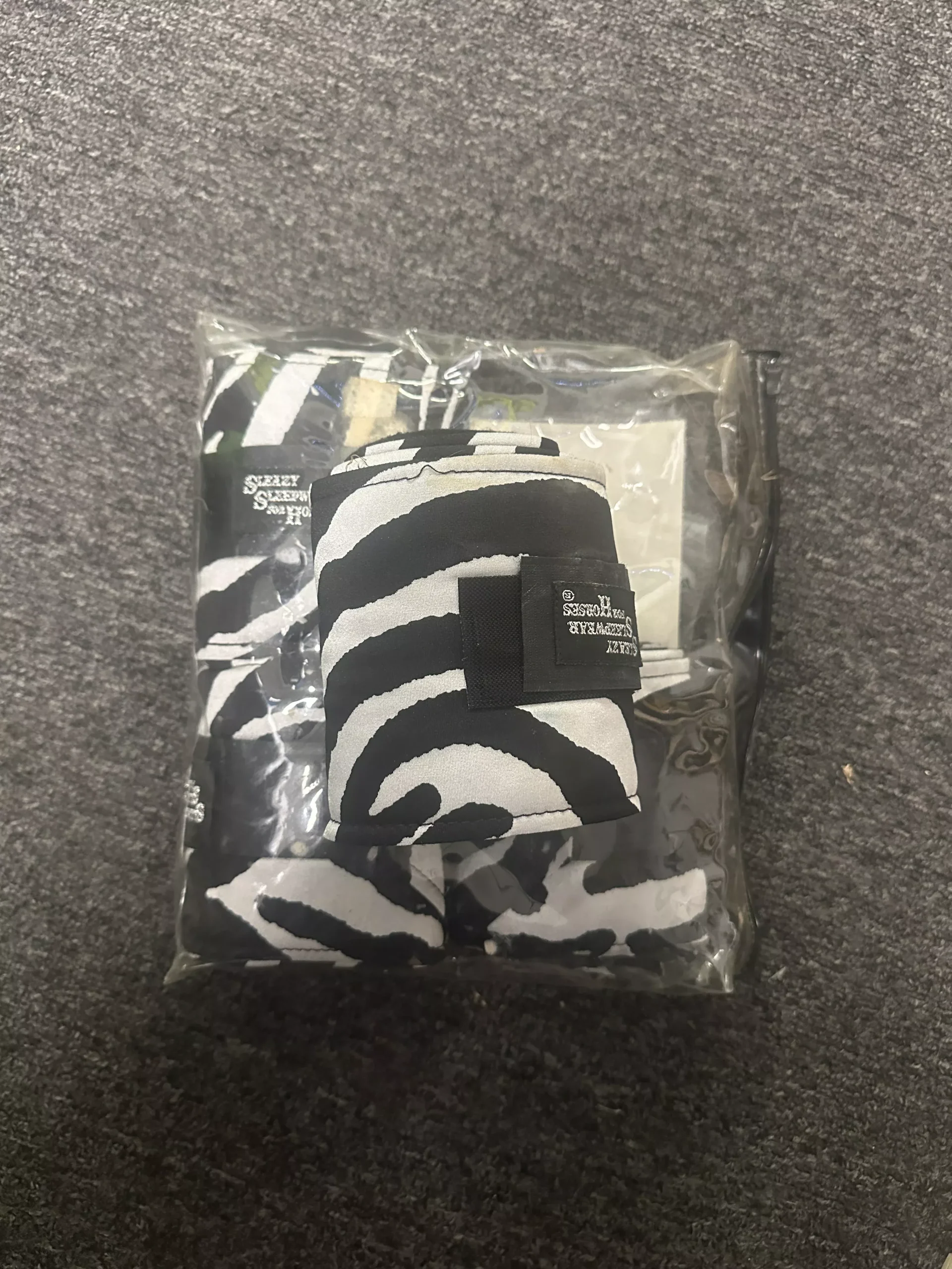 Zebra print polo wraps