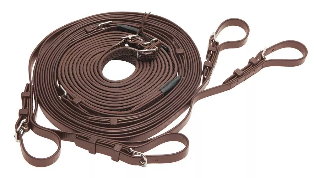 Zilco Reins Pair R Grip All Brown *NEW RANGE*