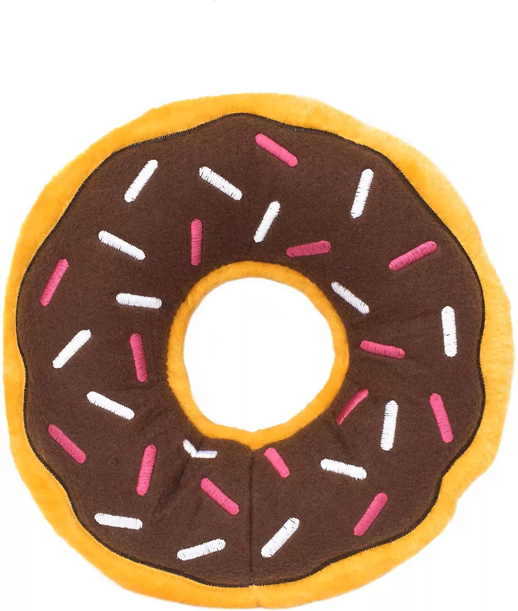 ZippyPaws Chocolate Jumbo Donutz Dog Toy